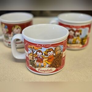Campbell's kids mugs set of 4 Vintage season scenes